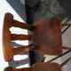 Lot of 4 wooden bistro chairs - 70s 80s 90s