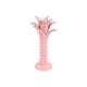 Vintage pink vase palm tree martan portugal 701 crackle porcelain 31cm