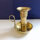 Large artisanal hand candle holder cellar rat gilded copper vintage atypical