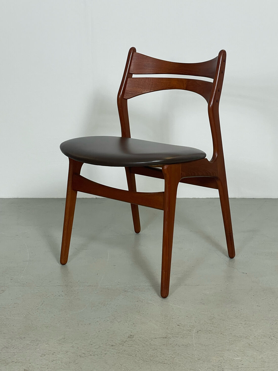 Teak dining chairs by Erik Buch Denmark 1960s