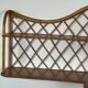 Corner wall shelf in rattan attributed to Audoux-Minet.