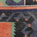 6x9 Tile Color Anatolian Kilim Rug, Turkish Kilim Rug, 174x279Cm