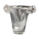 Daum, crystal vase with coiled sockets circa 1970