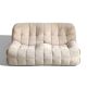 Michel Ducaroy Kashima 2-seater sofa in ecru velvet, Ligne Roset