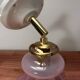 Vintage ceramic and glass tilting wall light