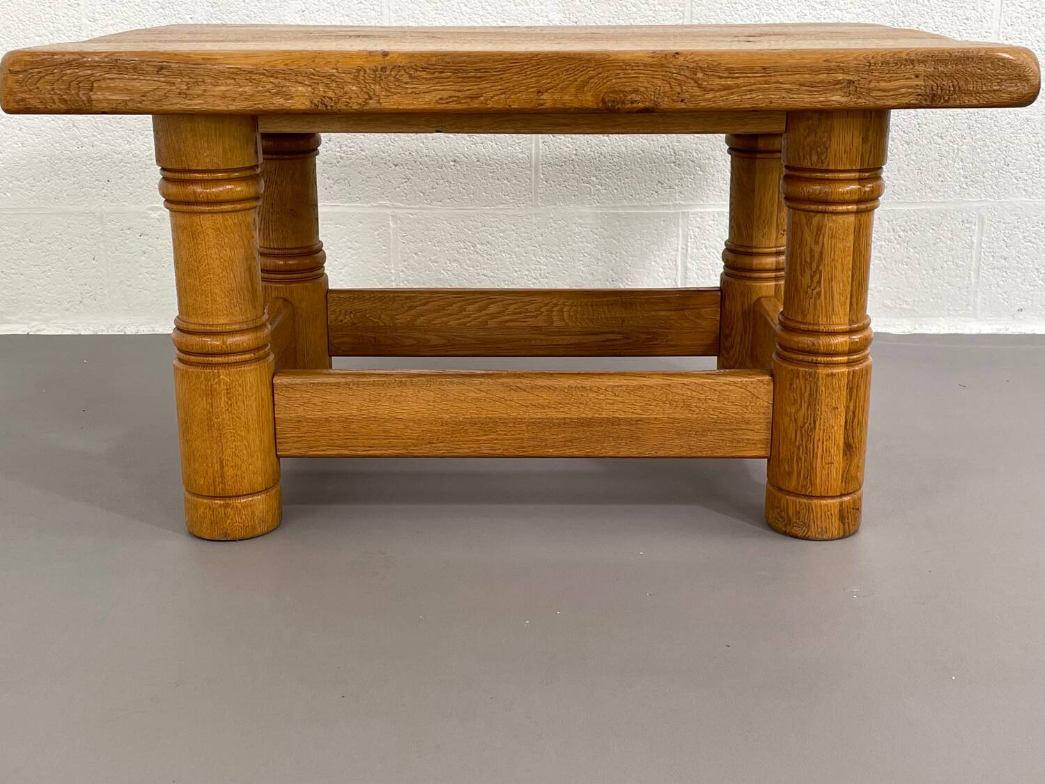 Vintage solid oak coffee table