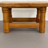 Vintage solid oak coffee table