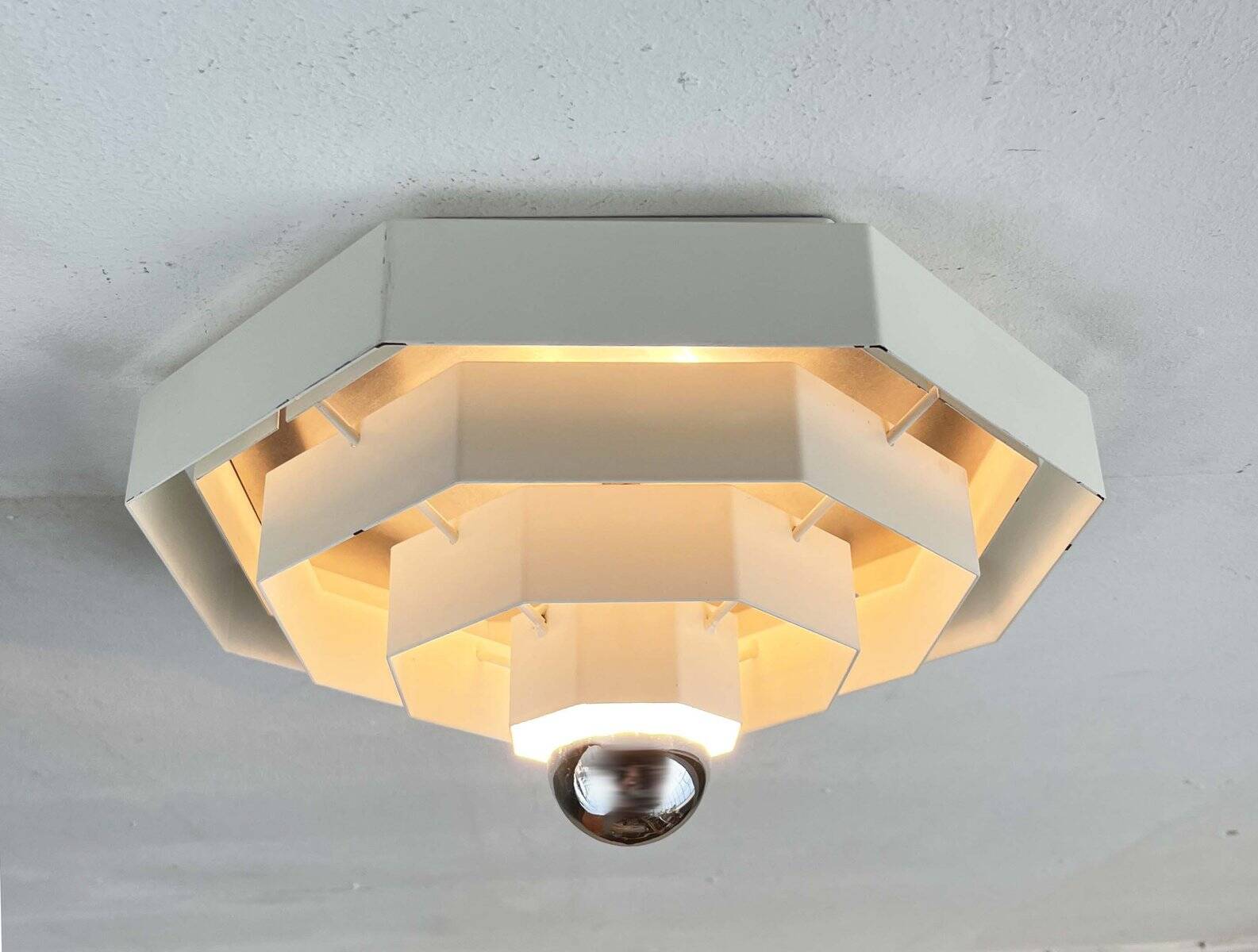 Lampe Plafonnier Octaform Allemande Moderne du Milieu du Siècle par Spectral Leuchten, 1960s