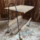 Vintage 1960s rattan magazine rack