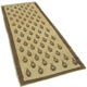 Tapis beige turc tissé à la main 88 cm x 215 cm