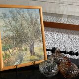 Signed watercolor dated 1894 landscape