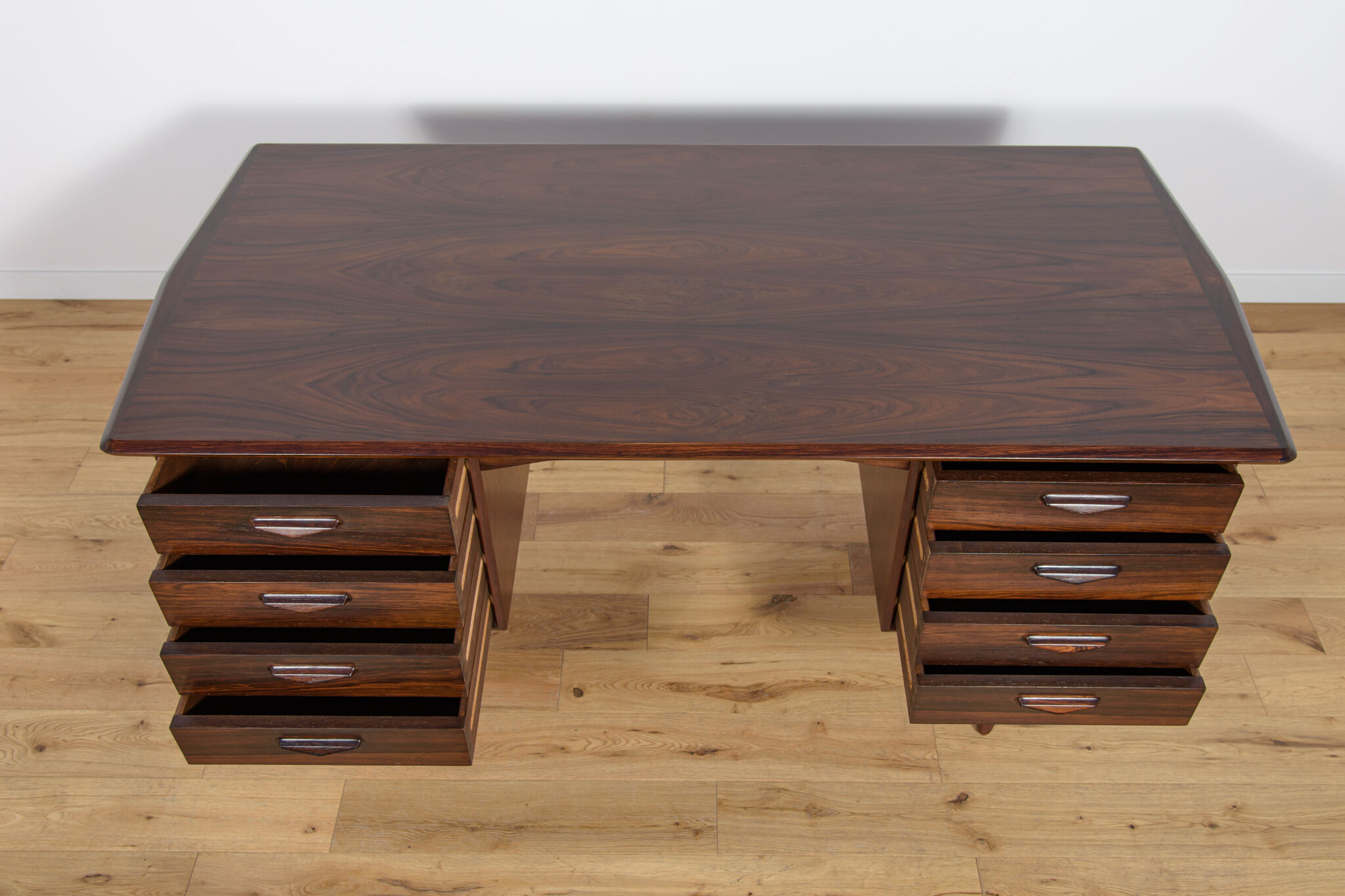 Mid-Century Freestanding Rosewood Desk, 1960s