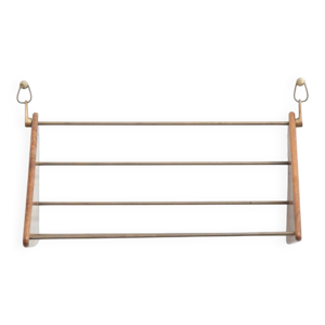 Étagère murale en noyer