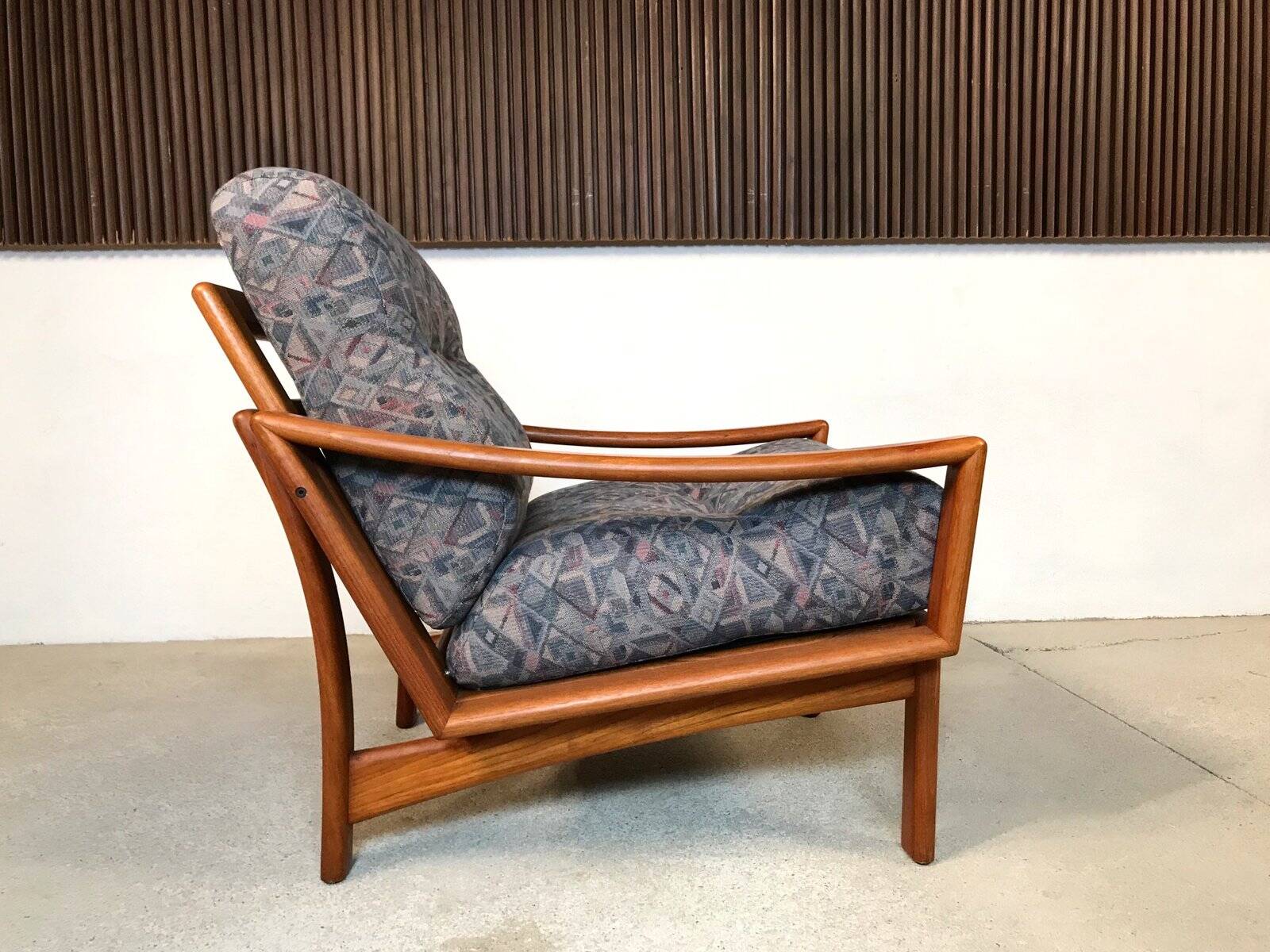 Modernist Teak easy chair from Glostrup, Denmark 1960s