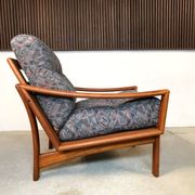 Fauteuil moderniste en teck de Glostrup, Danemark, années 1960