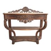 Console from the Napoleonic III era in walnut.