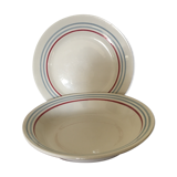 Deep dish and flat plate Moulin des Loups Stanislas model