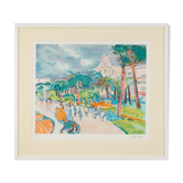 Hafenpromenade, Color Lithograph