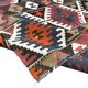 Oushak Vintage Geometric Kilim