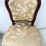 Pair of Louis XV style chairs in solid walnut, 20th century