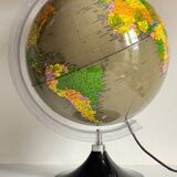 Illuminated terrestrial globe made in italy