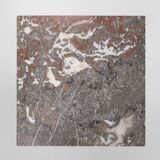 Art Deco nightstand in oak with pink marble top, France ca. 1930