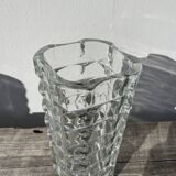 Vase en verre épais transparent classique