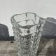 Classic clear thick glass vase