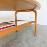 Oval coffee table beech 1980 Aalto Ikea