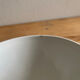 Antique faceted bowl on earthenware pedestal