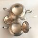 Vintage Buenos Aires silver metal coffee tea set with hallmarks