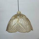 Peil & Putzer glass leaf hanging lamp , 1970’s