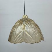 Peil & Putzer glass leaf hanging lamp , 1970’s