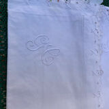 Set of gc embroidered pillowcases