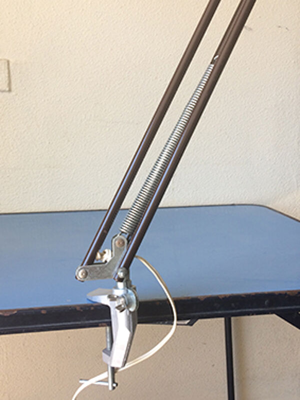 Lampe d'architecte chocolat