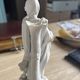 Biscuit Porcelain Flower Vase Statue Volkstedt Art Nouveau Lady, c. 1900