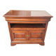 Tv cabinet 2 doors and 1 niche with Pull, in Cherry Solid Louis Philippe style.