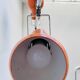 Lampadaire eyeball orange années 70
