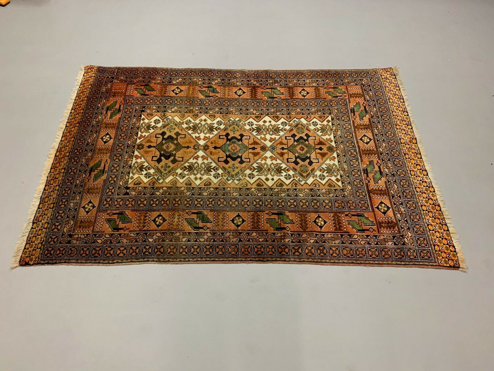 Vintage Afghan Ersari Khal Mohammadi Rug 185x122 cm Afghan Khan Rug