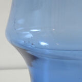 Vase en verre coloré bleu Rihimaki Finlande