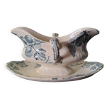 Creil Montereau iron clay sauce boat