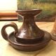 Vintage sandstone candlesticks
