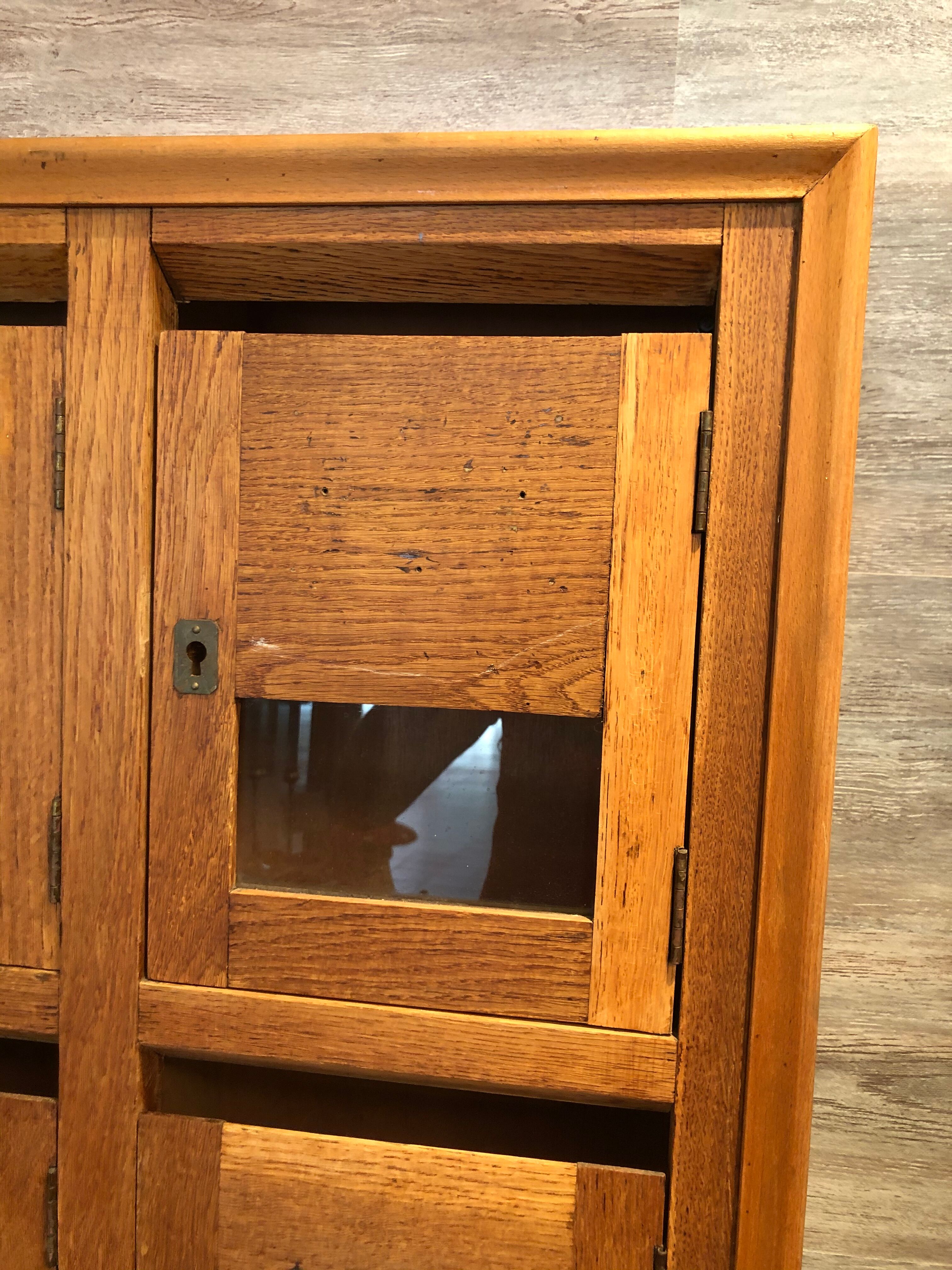 Old craft cabinet letter box oak