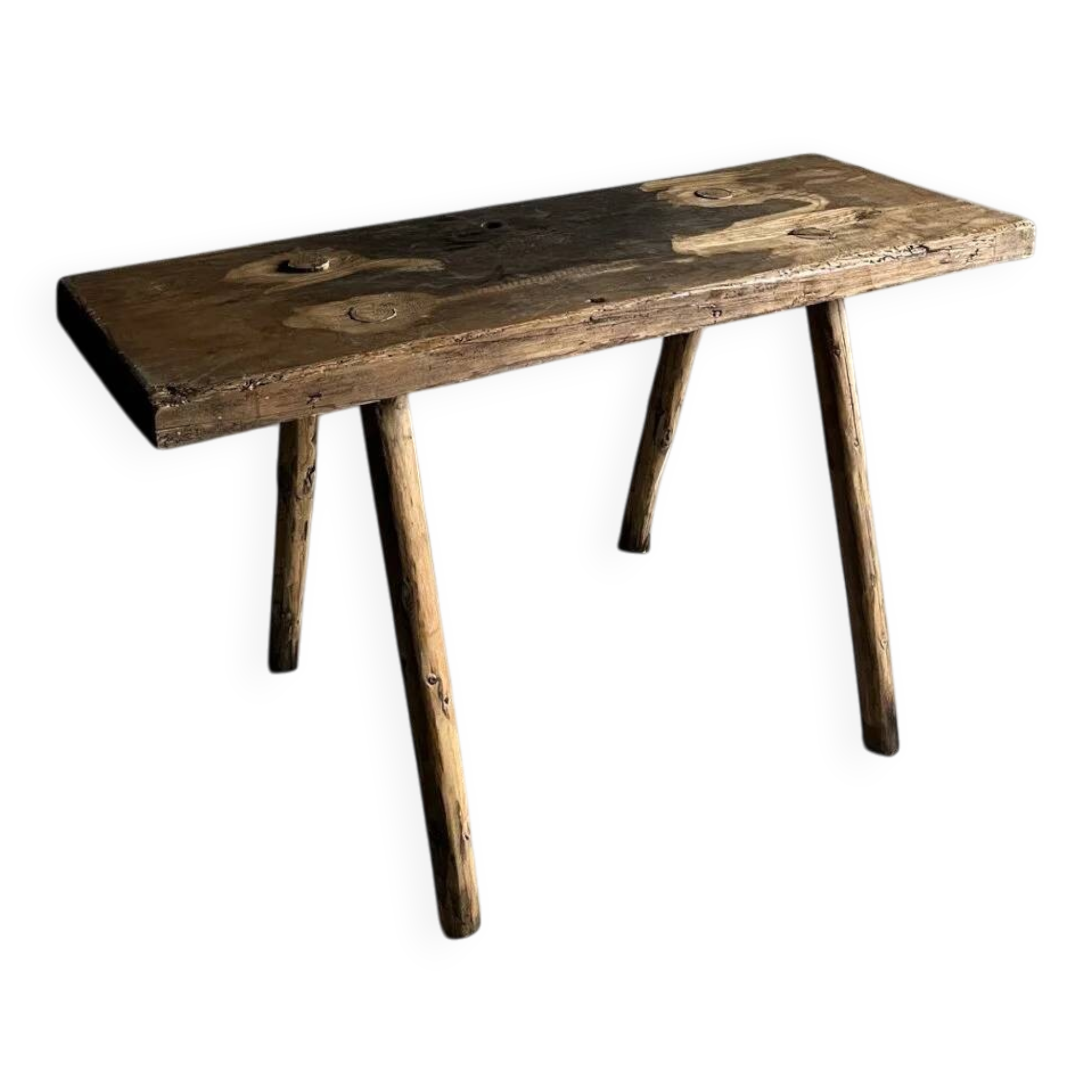 Primitive side table bench | Belgium | 1900s