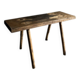 Primitive side table bench | Belgium | 1900s