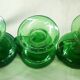 Lot de 6 bougeoirs en verre soufflé