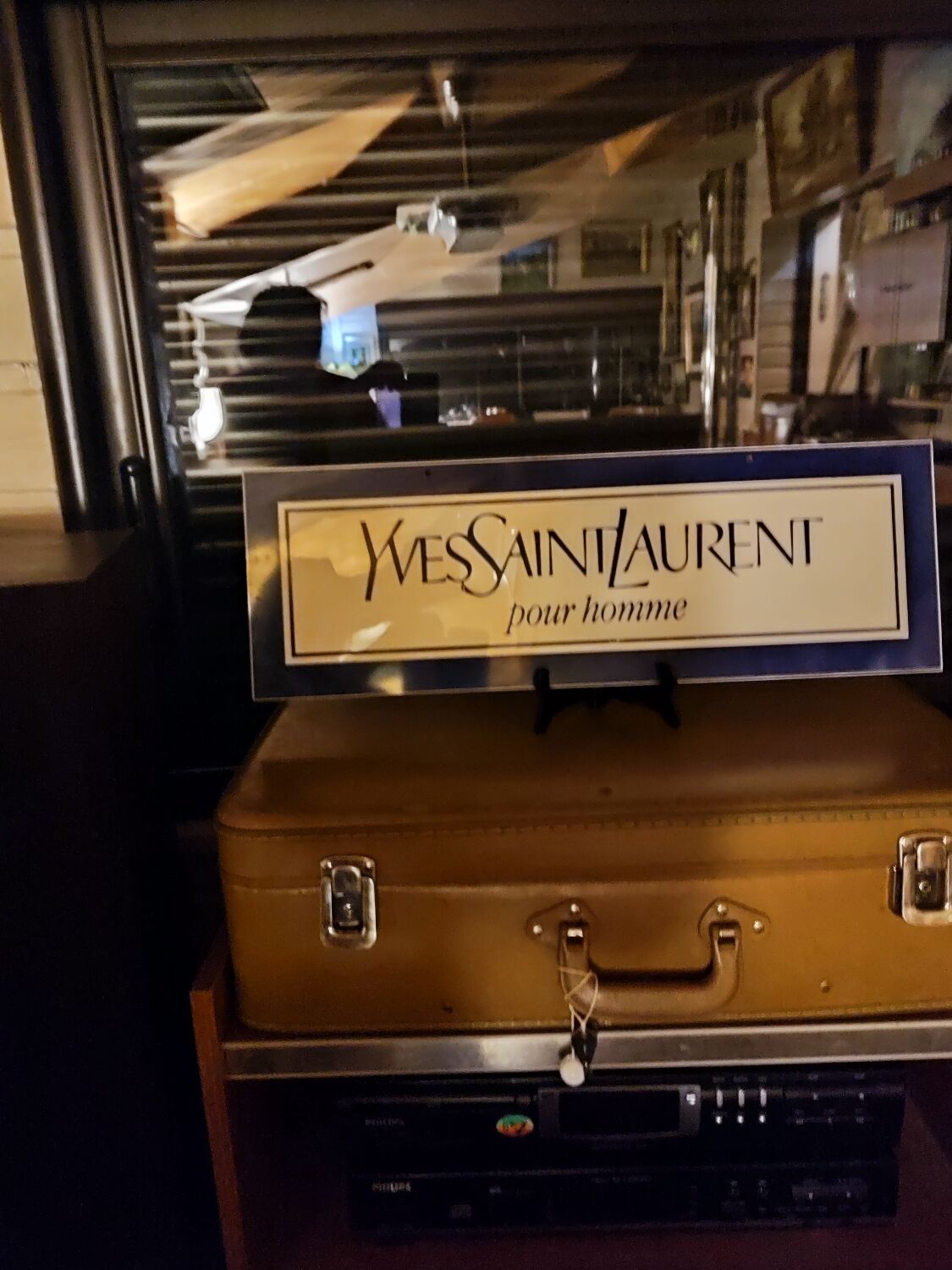 Vintage Yves Saint Laurent sign from the 80s
