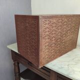 Boîte à coton ancienne France 1920 DMC en bois dans son jus magnifique pièce
