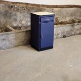 Small Mado kitchen unit from 1960 repainted in Sèvres blue