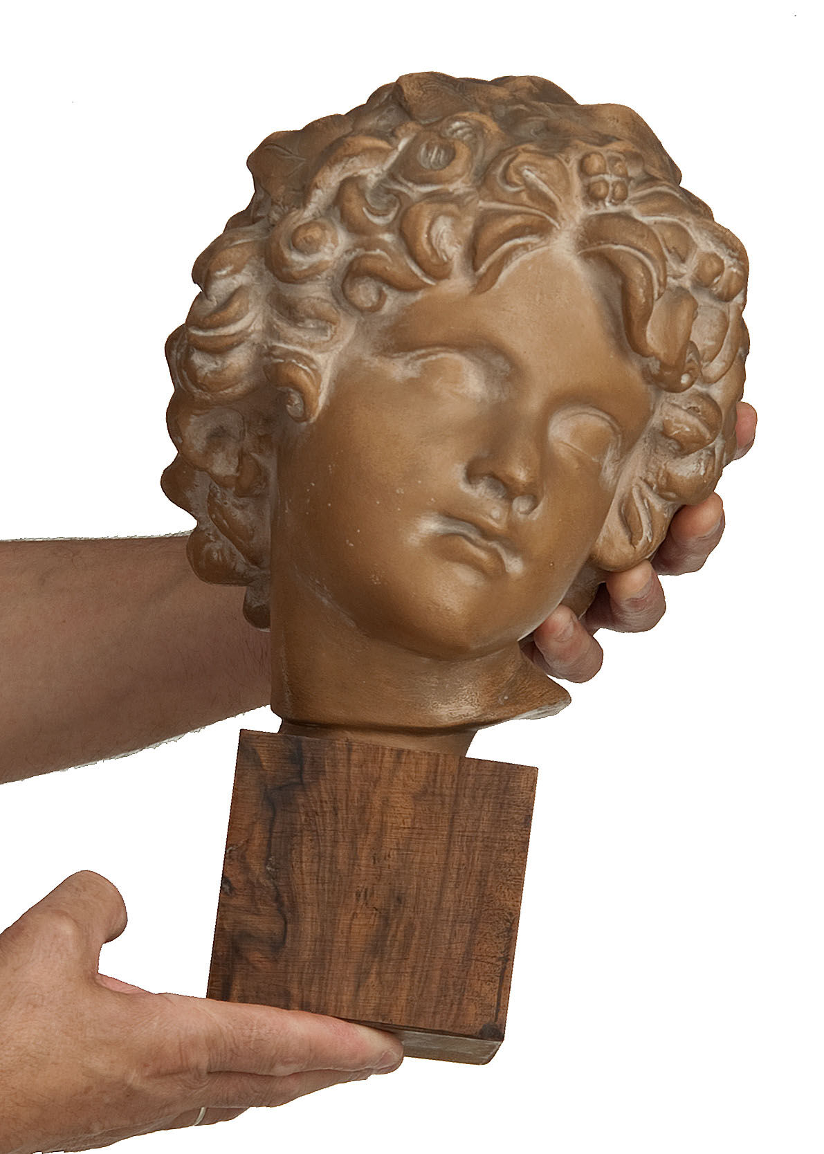 Ephebe terracotta bust